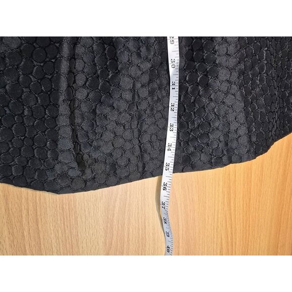Banana Republic Dress 2 Black Embossed Pleated Cocktail Pockets Casual Classic - Picture 6 of 13